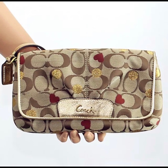 COACH SECRET ADMIRER LARGE FLAP WRISTLET WALLET 46934 - Picture 15 of 15